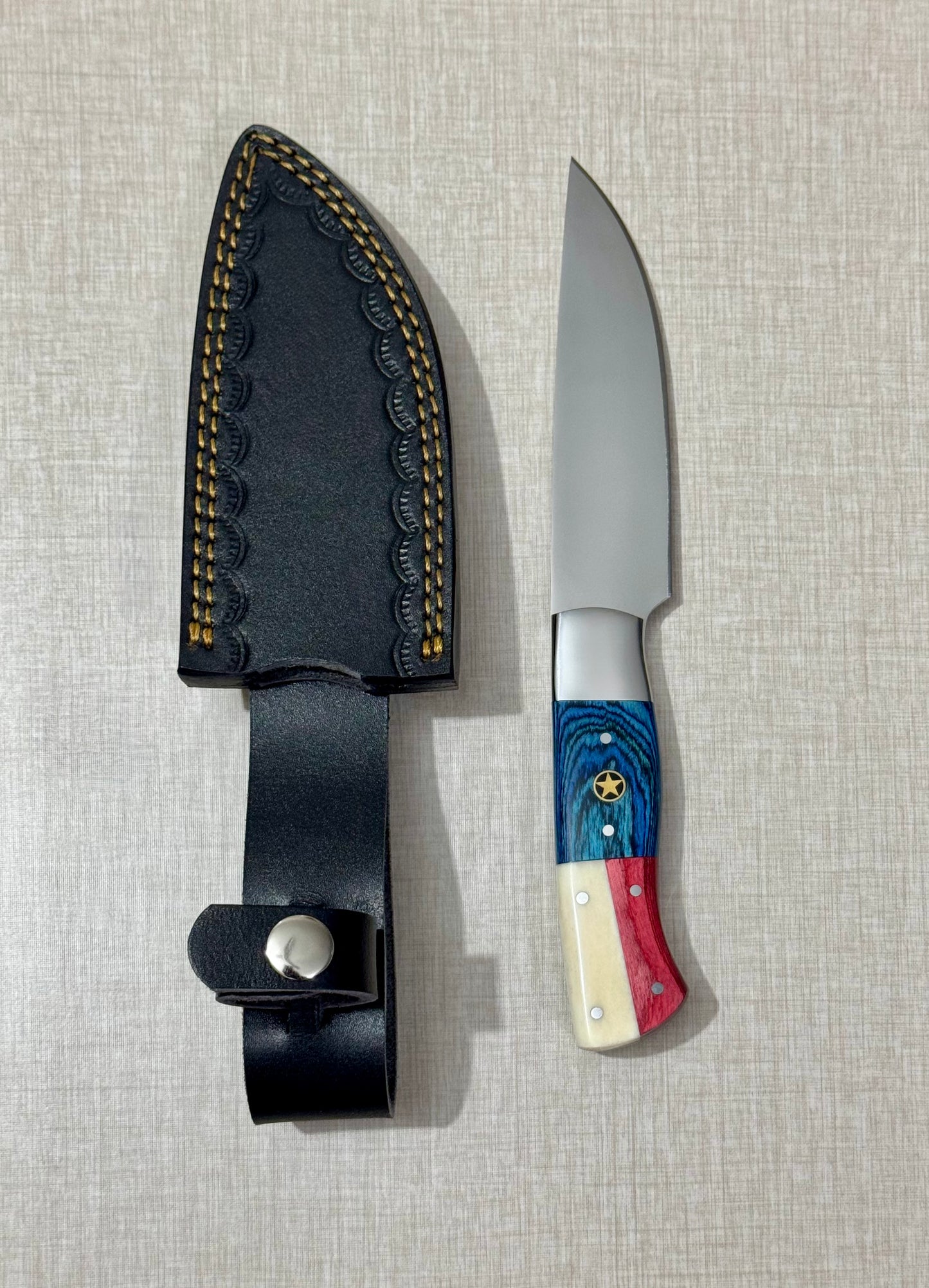 Stainless Steel Steak Knife with Texas Handle – AB-00250