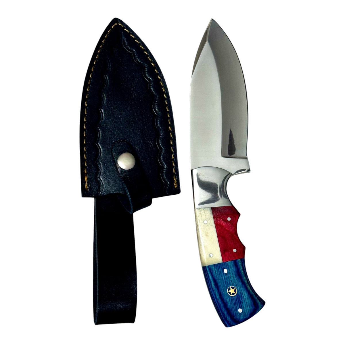 Stainless Steel Hunting Knife with Texas Handle – AB-0066
