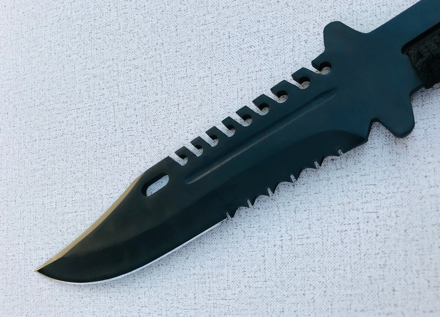 Stainless Steel DLC Coated Rambo Knife – AB-007