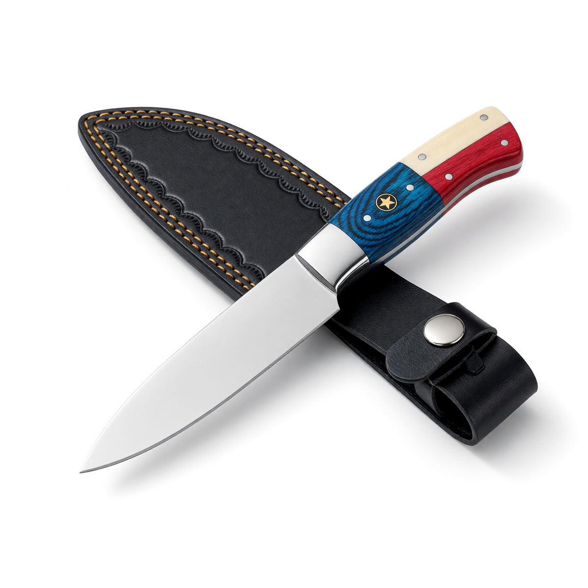 Stainless Steel Steak Knife with Texas Handle – AB-00250