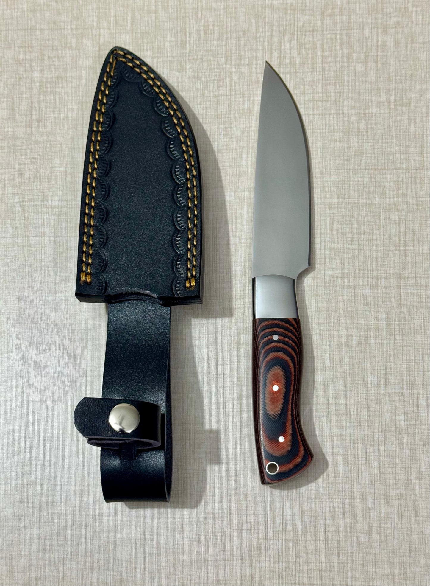 Stainless Steel Steak Knife with Multi Micarta Handle – AB-00251