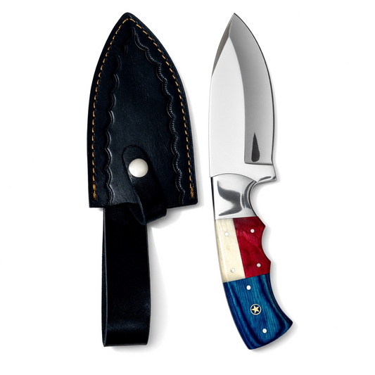 Stainless Steel Hunting Knife with Texas Handle – AB-0066
