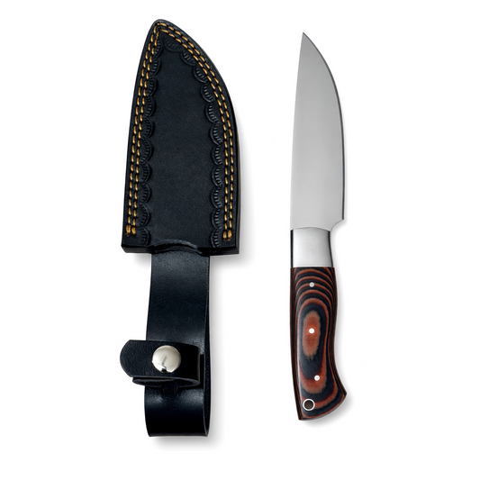 Stainless Steel Steak Knife with Multi Micarta Handle – AB-00251