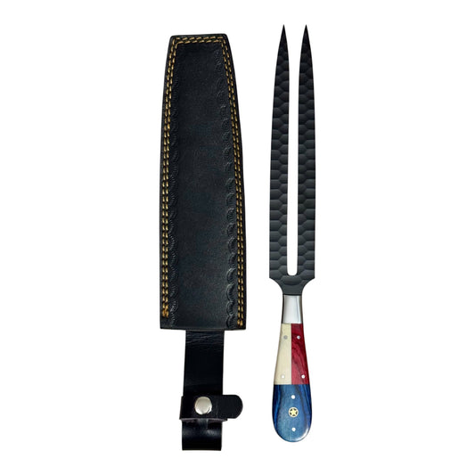 Stainless Steel DLC Coated Carving Fork with Texas Handle – AB-00246