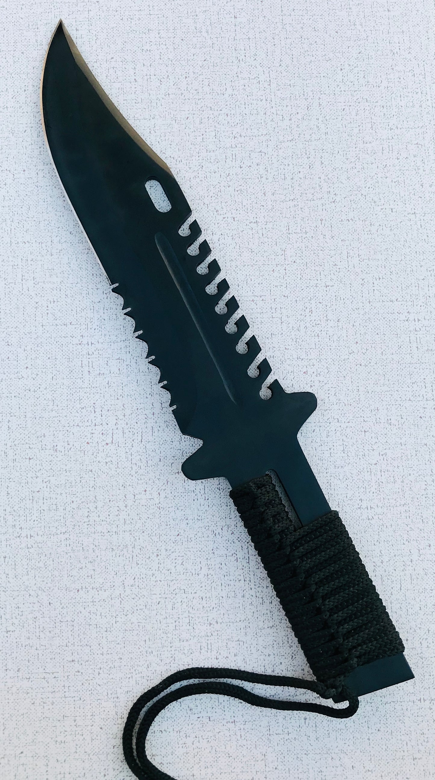 Stainless Steel DLC Coated Rambo Knife – AB-007