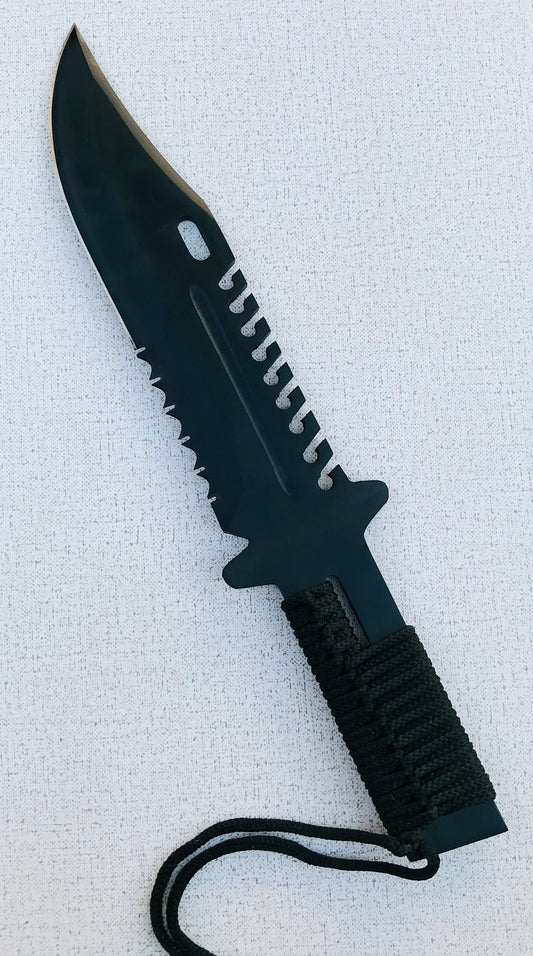 Stainless Steel DLC Coated Rambo Knife – AB-007