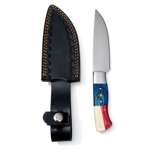 Stainless Steel Steak Knife with Texas Handle – AB-00250