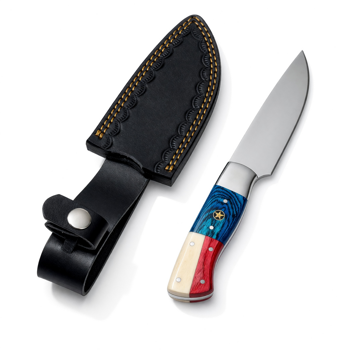 Stainless Steel Steak Knife with Texas Handle – AB-00250