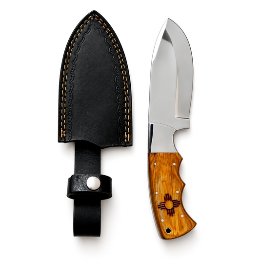 Stainless Steel Hunting Knife with New Mexico Handle – AB-00224